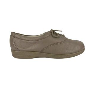 Sas Womens Walking Shoes Taupe‎ Lace Up Round Toe Sneaker Shoes Size US 5 M